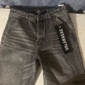 Valabasas Men's Slim Fit Jeans - Charcoal